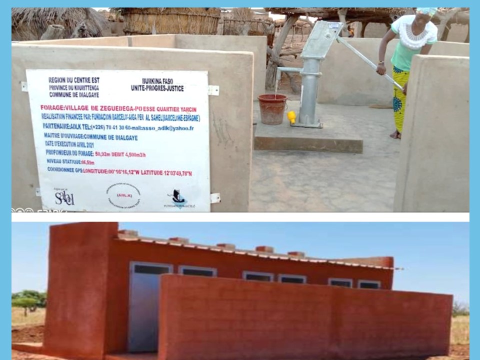 Proyecto rehabilitación 7 pozos y 6 letrinas en dos de los pozos rehabilitados en Burkina Faso