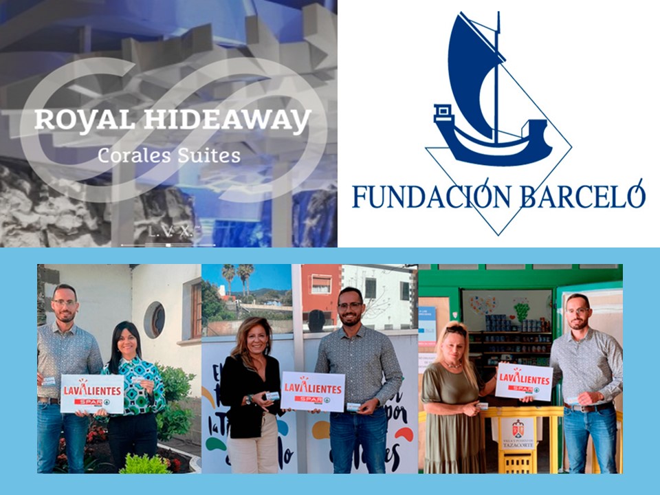 The NGO LAVALIENTES, the Barceló Foundation and the Royal Hideaway Corales Hotel, together for the island of La Palma