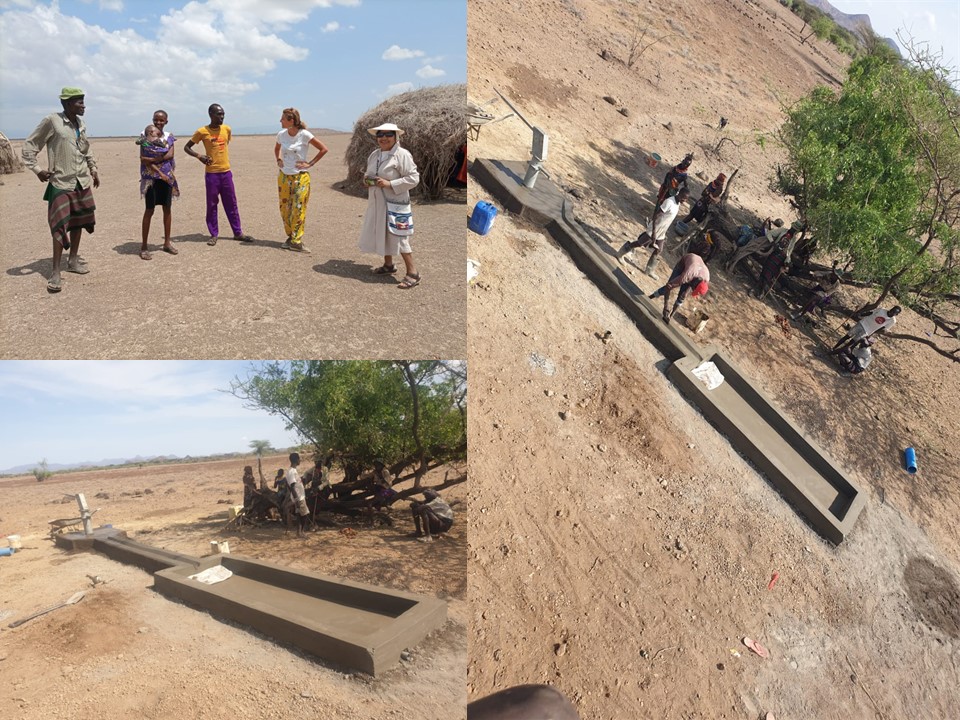 Construcción de un pozo en Turkana
